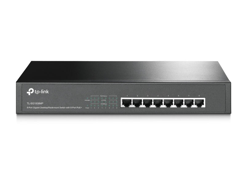 8-Port Gigabit Switch with 8-Port PoE+