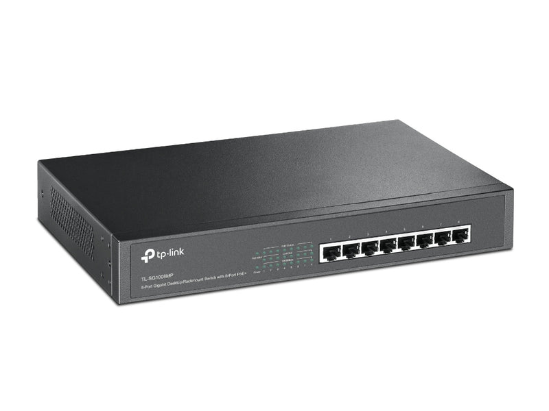8-Port Gigabit Switch with 8-Port PoE+