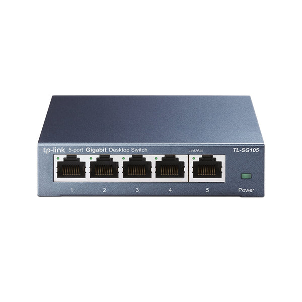 TP-Link TL-SG105 Unmanaged L2 Gigabit Ethernet (10/100/1000) Network Switch, Black