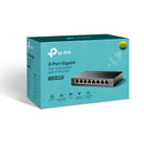 TP-Link TL-SG108PE commutateur réseau Géré L2 Gigabit Ethernet (10/100/1000) Connexion Ethernet, supportant l'alimentation via ce port (PoE) Noir
