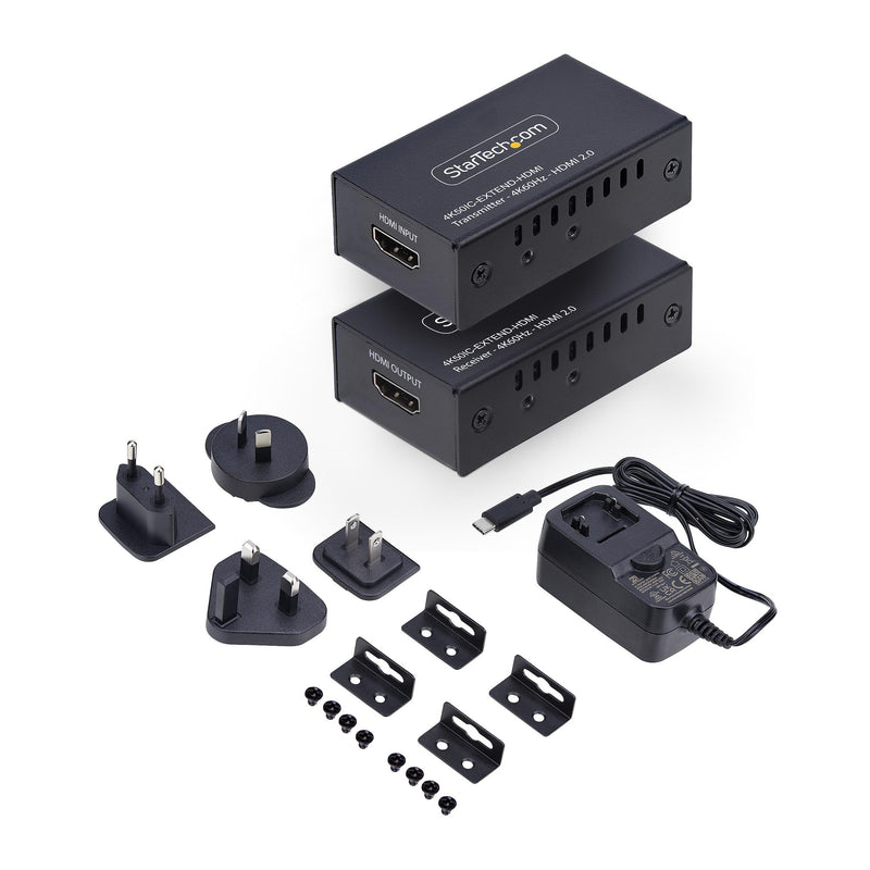 StarTech.com 4K50IC-EXTEND-HDMI audio/video-uitbreidingszender en -ontvanger, zwart