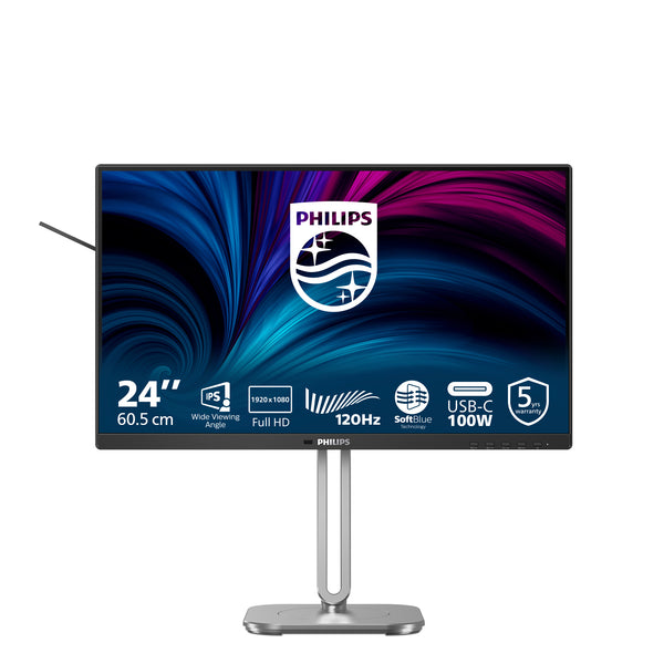 Philips 4000 series 24B2U4301/00 écran plat de PC 60,5 cm (23.8") 1920 x 1080 pixels Full HD LCD Gris