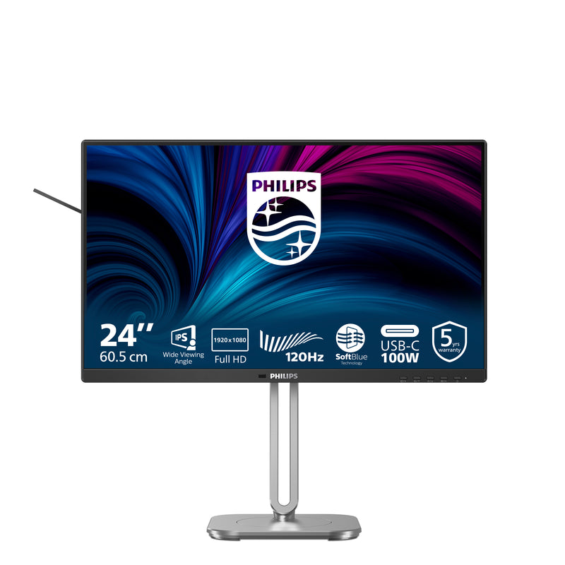 Philips 4000 series 24B2U4301/00 écran plat de PC 60,5 cm (23.8") 1920 x 1080 pixels Full HD LCD Gris