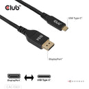 CLUB3D CAC-1563 câble vidéo et adaptateur 2 m USB Type-C DisplayPort Noir