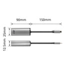 ACT AC7081 hub & concentrateur USB 3.2 Gen 1 (3.1 Gen 1) Type-C 2500 Mbit/s Aluminium