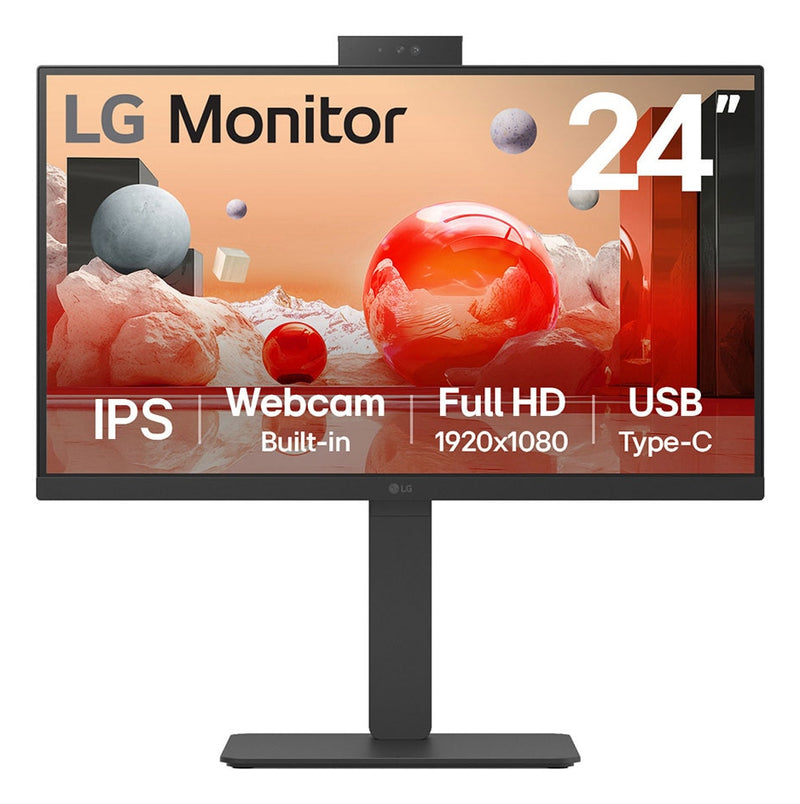 LG 24BA850-B.AEU écran plat de PC 60,5 cm (23.8") 1920 x 1080 pixels Full HD Noir