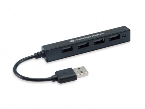 Conceptronic HUBBIES05B USB 2.0 Hub &amp; Concentrator 480 Mbps Black