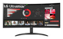 LG 34WR50QK-B écran plat de PC 86,4 cm (34") 3440 x 1440 pixels Wide Quad HD Noir