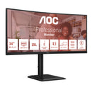 AOC E4 CU34E4CV écran plat de PC 86,4 cm (34") 3440 x 1440 pixels UltraWide Quad HD LCD Noir