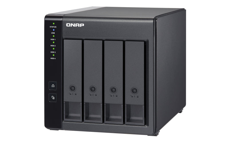 QNAP TR-004 Opslagschijfbehuizing Harde schijf/SSD-behuizing Zwart 2,5/3,5"