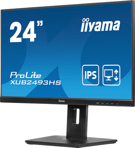 iiyama ProLite XUB2493HS-B6 platte PC-monitor 60,5 cm (23,8") 1920 x 1080 pixels Full HD LED Zwart