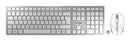 CHERRY DW 9100 SLIM clavier Souris incluse Universel RF sans fil + Bluetooth QWERTZ Allemand Argent