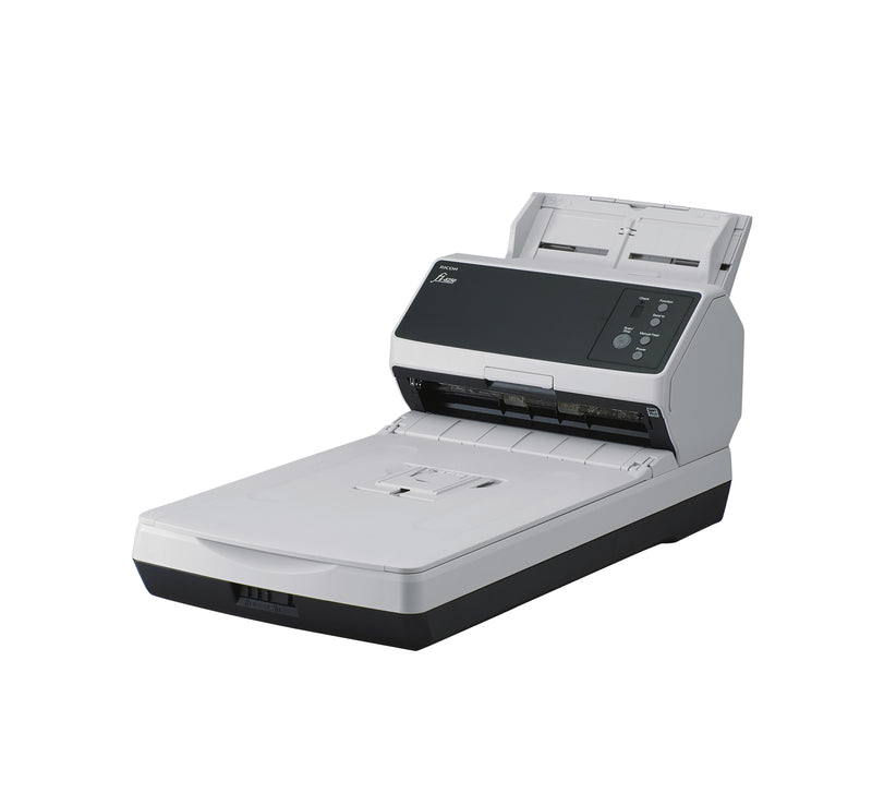 Ricoh fi-8250 Numériseur chargeur automatique de documents (adf) + chargeur manuel 600 x 600 DPI A4 Noir, Gris