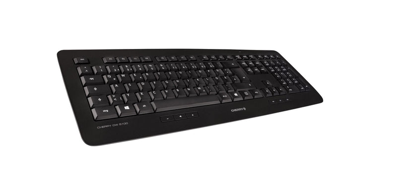 CHERRY DW 5100 clavier Souris incluse Universel RF sans fil AZERTY Belge Noir