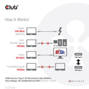 CLUB3D CAC-1578 câble USB USB4 Gen 3x2 2 m USB C Noir