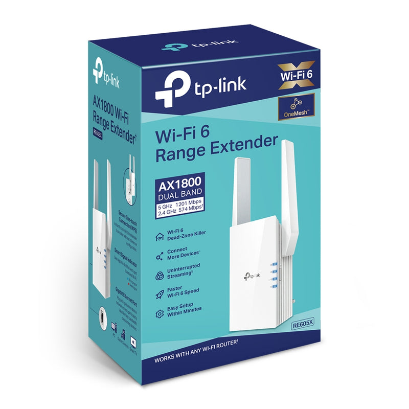 RE605X AX1800 Wi-Fi 6 Range Extender