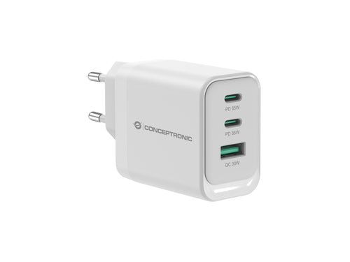 Conceptronic ALTHEA21W65 chargeur d'appareils mobiles Universel Blanc Secteur Charge rapide Intérieure