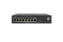 LevelOne GES-2208 Managed L2 Gigabit Ethernet (10/100/1000) Network Switch, Black