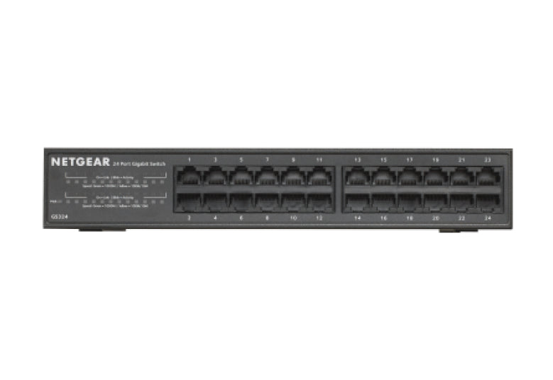NETGEAR GS324 Non-géré Gigabit Ethernet (10/100/1000) Noir