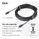 CLUB3D CAC-1535 câble USB USB 3.2 Gen 2 (3.1 Gen 2) 5 m USB C Noir