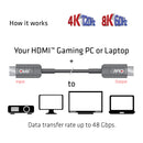 CLUB3D CAC-1376 câble HDMI 10 m HDMI Type A (Standard) Noir