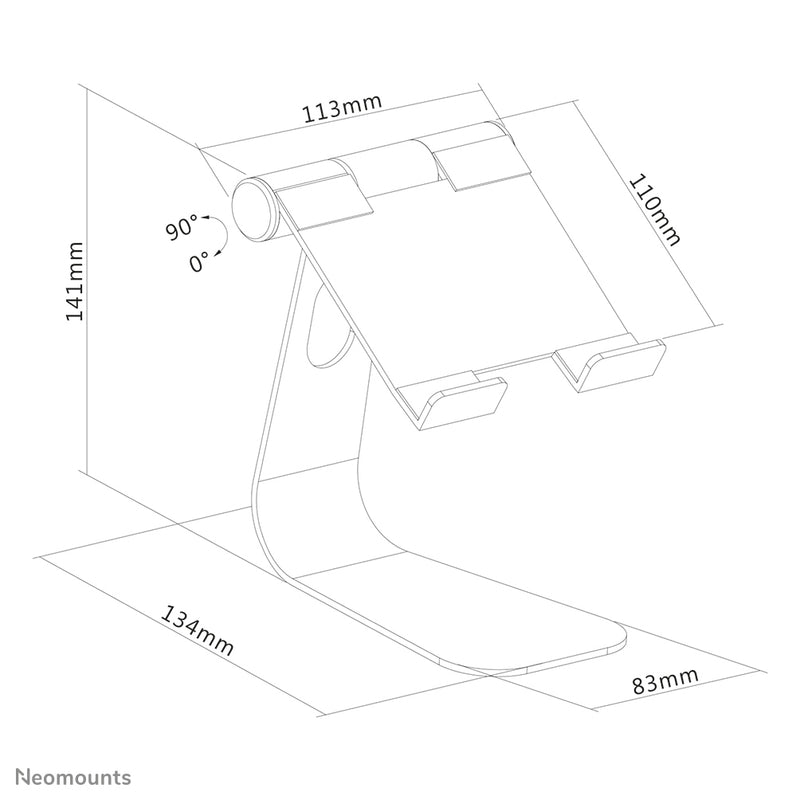 Neomounts DS15-050SL1 Support pour tablette jusqu'à 11" - pliable - universel