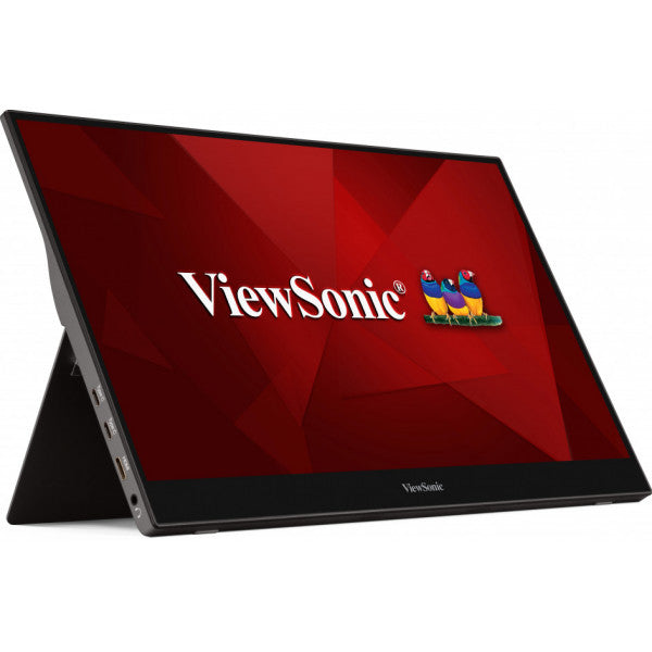 Viewsonic TD1655 écran plat de PC 39,6 cm (15.6") 1920 x 1080 pixels Full HD LED Écran tactile Multi-utilisateur Noir, Argent