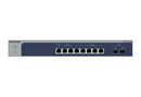 NETGEAR 8-Port Multi-Gigabit/10G Ethernet Smart Switch with 2 SFP+ Ports (MS510TXM) Managed L2+ 10G Ethernet (100/1000/10000) Gray