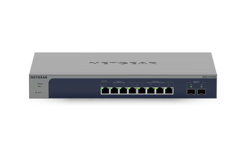 NETGEAR 8-Port Multi-Gigabit/10G Ethernet Smart Switch with 2 SFP+ Ports (MS510TXM) Managed L2+ 10G Ethernet (100/1000/10000) Gray