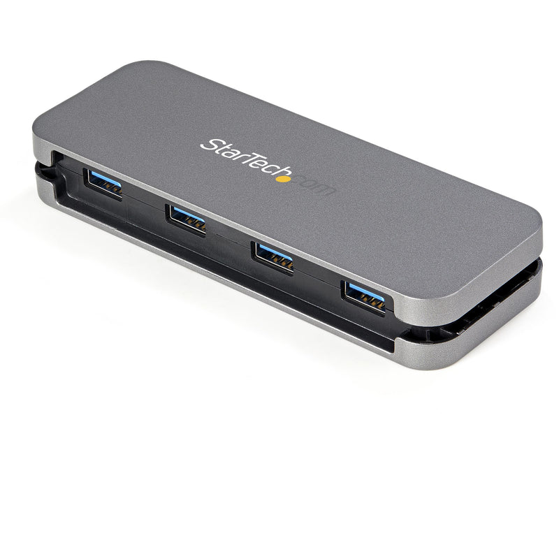 StarTech.com Hub USB-C 4 Ports - 4x USB-A - Hub USB 3.0 Type-C 5Gbps (USB 3.2 Gen 1) - Alimenté par Bus - Adaptateur Hub USB-C vers USB-A Portable - Câble 28.5cm/Rangement Intégré