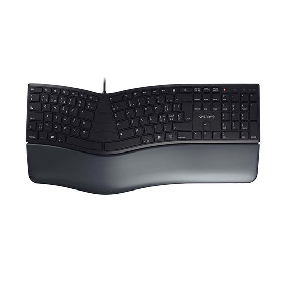 CHERRY KC 4500 ERGO clavier Bureau USB QWERTZ Suisse Noir