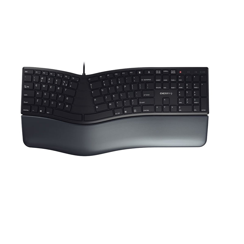 CHERRY KC 4500 ERGO clavier Universel USB QWERTY Anglais américain Noir