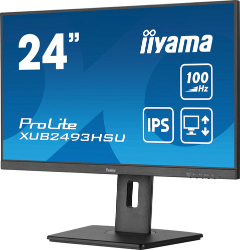 iiyama XUB2493HSU-B7 écran plat de PC 60,5 cm (23.8") 1920 x 1080 pixels Full HD LED Noir