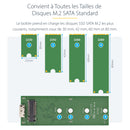 StarTech.com Boîtier USB 3.1 (10 Gb/s) pour SSD SATA M.2 NGFF avec câble USB-C - Aluminium