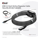 CLUB3D CAC-1406 câble USB USB 3.2 Gen 1 (3.1 Gen 1) 15 m USB A Noir