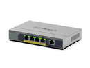 NETGEAR GS105EP Non-géré Gigabit Ethernet (10/100/1000) Connexion Ethernet, supportant l'alimentation via ce port (PoE) Gris