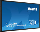 iiyama TF6539AS-B1AG Dynamisch display, 64,5" (163,8 cm) LED-flatpanel voor digitale signage, 500 cd/m², 4K Ultra HD, zwart, touchscreen, geïntegreerde Android-processor, 24/7