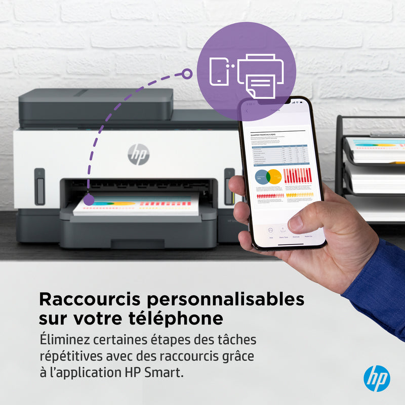 HP Smart Tank 7305 Sans fil All-in-One Couleur Imprimante, Impression recto-verso; copieur, scanner