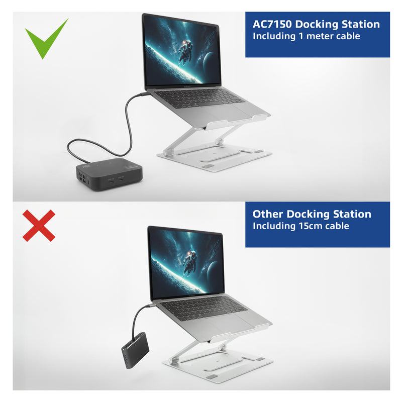 ACT AC7150 station d'accueil Avec fil USB 3.2 Gen 2 (3.1 Gen 2) Type-C Noir