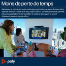 HP Poly Barre de visioconférence USB Poly Studio R30