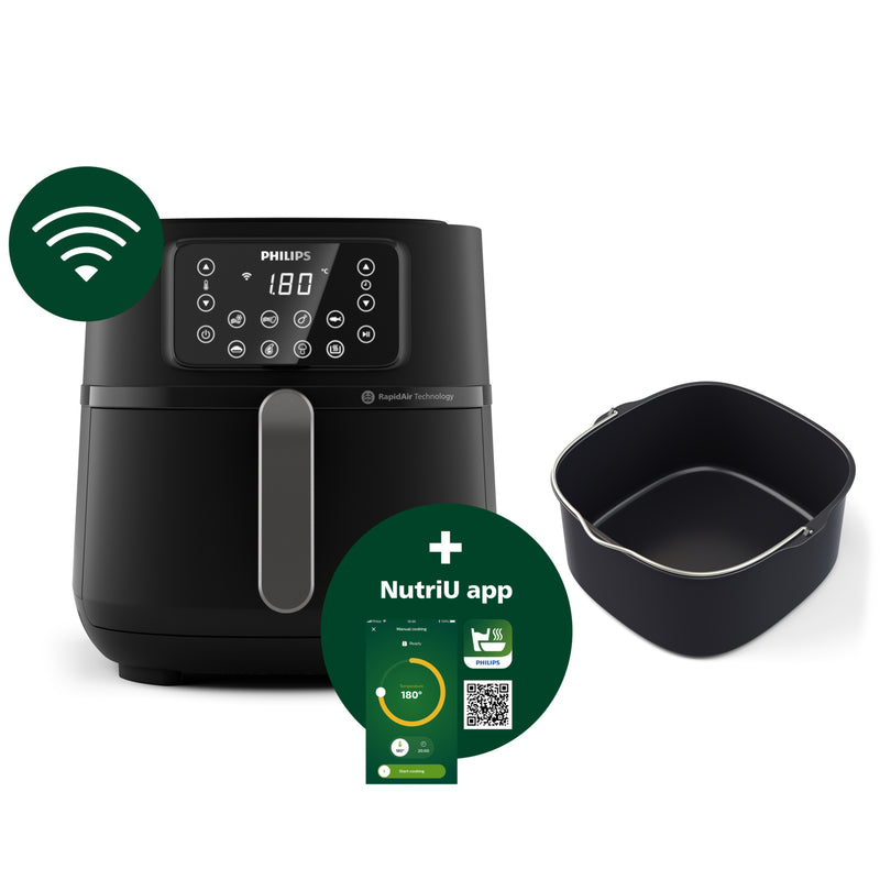 Philips 5000-serie Connected HD9285/93 Airfryer XXL 7,2L 16-in-1, tot 6 porties