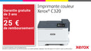 Xerox C320 Draadloze Duplex Printer A4 33 ppm, PS3 PCL5e/6, 2 laden Totaal 251 vellen