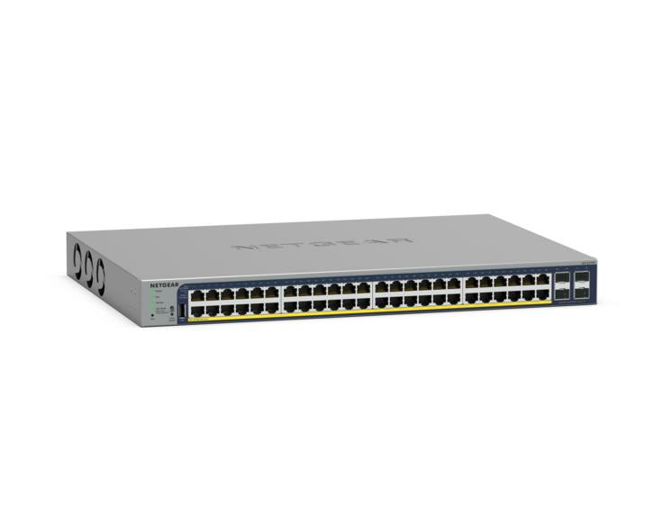 NETGEAR GS728TP Géré L2/L3/L4 Gigabit Ethernet (10/100/1000) Connexion Ethernet, supportant l'alimentation via ce port (PoE) Gris