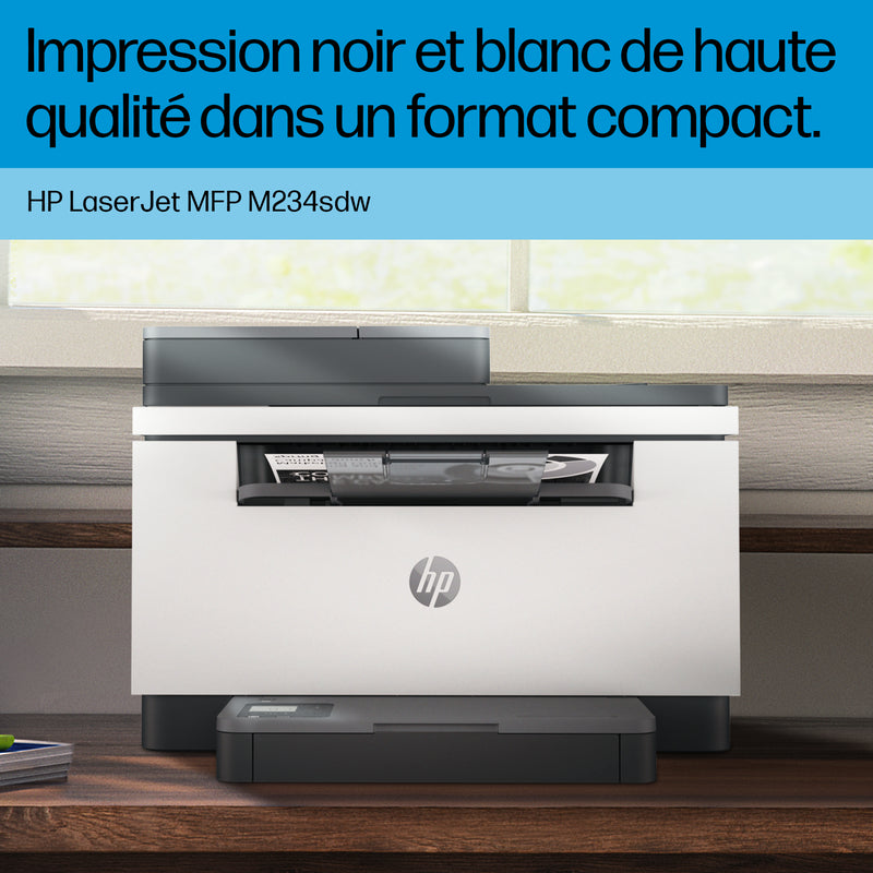 HP LaserJet M234sdw Wireless Multifunction Black and White Printer, Copier, Scanner; Duplex