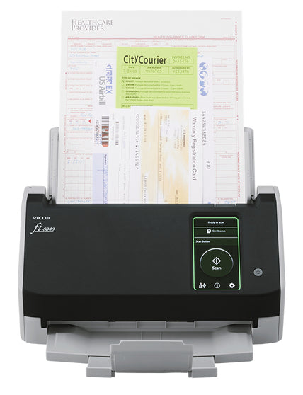 Ricoh fi-8040 Numériseur chargeur automatique de documents (adf) + chargeur manuel 600 x 600 DPI A4 Noir, Gris