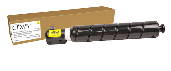 Toner remanufacturé Jaune Everyday™ de Xerox compatible avec Canon C-EXV51 (0484C002), Capacité standard