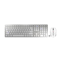 CHERRY DW 9100 SLIM clavier Souris incluse Universel RF sans fil + Bluetooth QWERTY Anglais américain Argent
