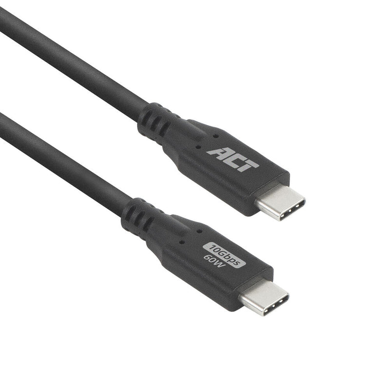 ACT Câble USB 3.0 10Gbps 60W USB Type-C, 1 mètre