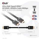 CLUB3D CAC-1374 câble HDMI 4 m HDMI Type A (Standard) Noir