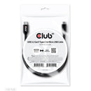 CLUB3D CAC-1526 câble USB USB 3.2 Gen 1 (3.1 Gen 1) 1 m USB C Micro-USB B Noir